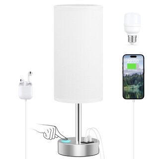 Foto 1 | Foto 1 | Lámpara De Noche Dicoool White Touch De 3 Vías Regulable Con Puerto Usb - Venta Internacional.