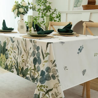 Foto 5 | Foto 5 | Mantel Impermeable De Verano Losivishe Con Estampado Floral De Eucalipto 60 X 120 Cm - Venta Internacional.