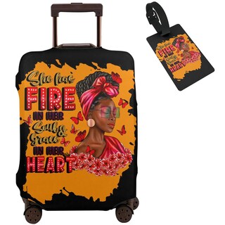 Foto 1 | Foto 1 | Protector De Maleta Hepmant Para Mujer Afroamericana L 25-28 Pulgadas - Venta Internacional.