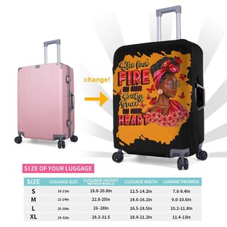 Foto 6 | Foto 6 | Protector De Maleta Hepmant Para Mujer Afroamericana L 25-28 Pulgadas - Venta Internacional.