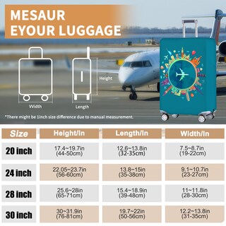 Foto 2 | Foto 2 | Funda De Equipaje Gigabitbest Aprobada Por La Tsa Para Maletas De 30 A 32 Pulgadas - Venta Internacional.