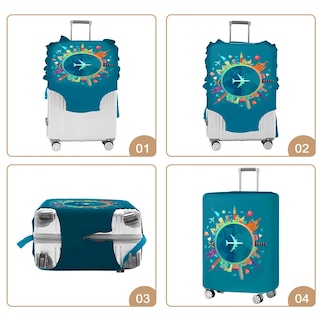 Foto 7 | Foto 7 | Funda De Equipaje Gigabitbest Aprobada Por La Tsa Para Maletas De 30 A 32 Pulgadas - Venta Internacional.