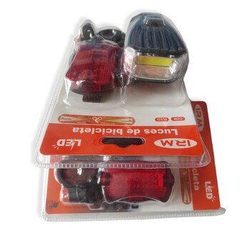 Foto 2 | Foto 2 | Set De Luces Delanteras Y Traseras Para Bicicleta Cob Y Led - Venta Internacional.