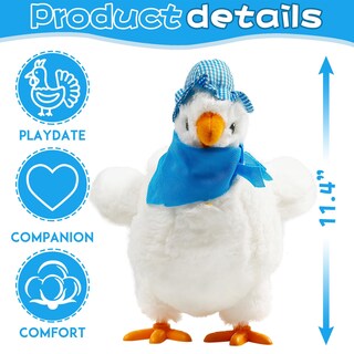 Foto 2 | Foto 2 | Peluche Aosuyou Con Forma De Pollo De Pascua Con Sonido Y Música 29 Cm - Venta Internacional.