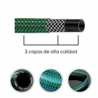 Foto 6 | Foto 6 | Manguera De Jardín Reforzada De 1/2 Pulgada Y 15 M + Kit De Riego - Venta Internacional.