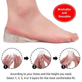 Foto 4 | Foto 4 | Plantillas Para Aumentar La Altura Gel De Silicona Ajustable Dr.foot - Venta Internacional.