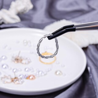 Foto 6 | Foto 6 | Pinzas Xihircd De Acero Inoxidable Con Puntas De Goma  4 Unidades  Negras - Venta Internacional.