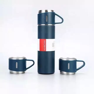 Foto 3 | Foto 3 | Vaso Térmico Thermos De Acero Inoxidable 500 Ml 2 Tazas - Venta Internacional.