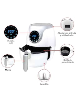Foto 4 | Foto 4 | Freidora De Aire Rca Digital Rc-106  3 6 L  80-200 °c  Con Cocción Preestablecida - Venta Internacional.