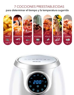 Foto 5 | Foto 5 | Freidora De Aire Rca Digital Rc-106  3 6 L  80-200 °c  Con Cocción Preestablecida - Venta Internacional.