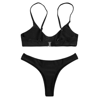 Foto 5 | Foto 5 | Traje De Baño Tipo Bikini Sherrydc Para Mujer Color Negro Talla Xl - Venta Internacional.