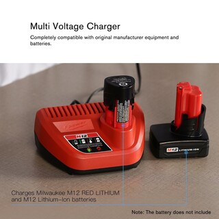 Foto 2 | Foto 2 | Cargador De Batería De Iones De Litio 110-240 V Para Milwaukee M12 10 8 V 12 V - Venta Internacional.