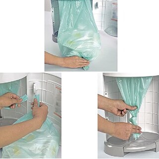 Foto 3 | Foto 3 | Bolsa De Basura Para Cubo De Pañales 16 L Extra Larga Y Gruesa Azul - Venta Internacional.