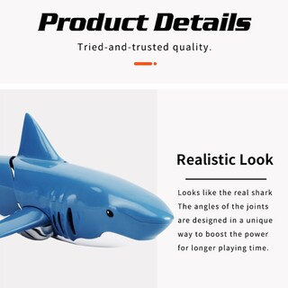 Foto 4 | Foto 4 | Remote Control Shark Waterproof Simulation 2.4g Para Niños - Venta Internacional.