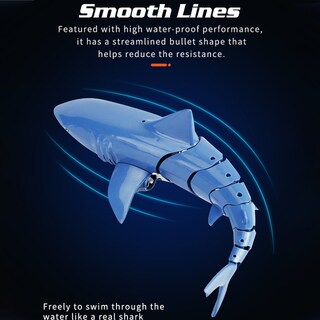 Foto 5 | Foto 5 | Remote Control Shark Waterproof Simulation 2.4g Para Niños - Venta Internacional.