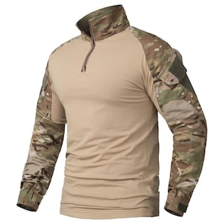 Foto 1 | Foto 1 | Camisa Táctica De Combate Carwornic De Manga Larga Con Cremallera 1/4 Para Hombre - Venta Internacional.