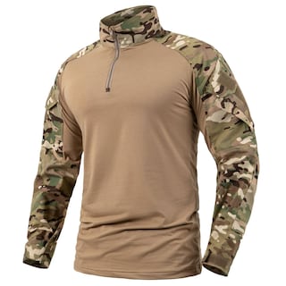 Foto 1 | Foto 1 | Camisa Táctica De Combate Carwornic De Manga Larga Con Cremallera 1/4 Para Hombre - Venta Internacional.