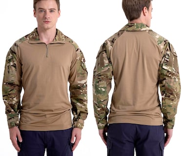 Foto 3 | Foto 3 | Camisa Táctica De Combate Carwornic De Manga Larga Con Cremallera 1/4 Para Hombre - Venta Internacional.