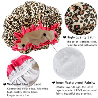 Foto 3 | Foto 3 | Gorro De Ducha Tcotbe Para Mujer Reutilizable Ecológico 4 Piezas - Venta Internacional.