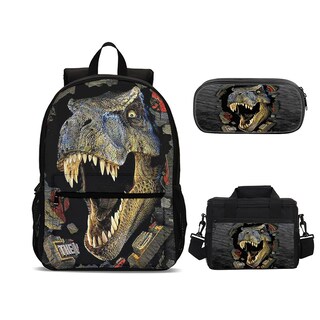 Foto 1 | Foto 1 | Mochila Amyatliy Dinosaur Con Lonchera Para Niños De 3 A 12 Años - Venta Internacional.