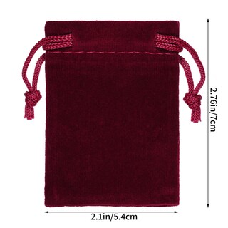 Foto 2 | Foto 2 | Bolsas De Tela De Terciopelo Para Joyas Bolsas De Terciopelo Con Cordón 100 Unidades - Venta Internacional.