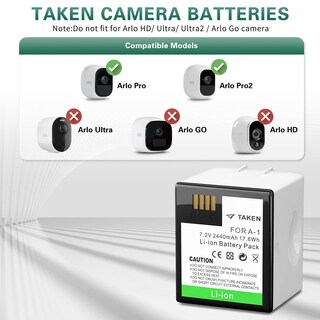 Foto 2 | Foto 2 | Se Han Utilizado Baterías De Repuesto Para Arlo Pro/arlo Pro 2 (paquete De 2) - Venta Internacional.