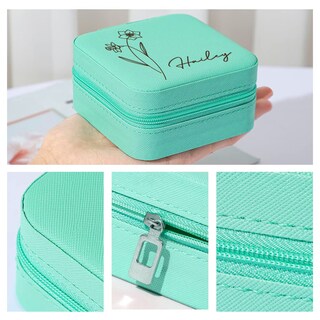 Foto 4 | Foto 4 | Joyero Party To Be Con Nombre Personalizado Birth Flower Series 2 - Venta Internacional.