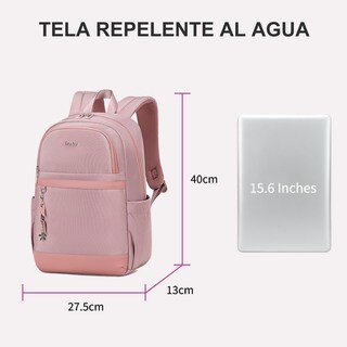 Foto 2 | Foto 2 | Mochila Para Portátil Chantria Para Mujer De 15 6 Pulgadas Con Puerto Usb  Color Negro - Venta Internacional.