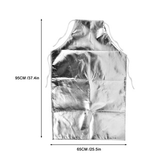 Foto 3 | Foto 3 | Delantal Resistente Al Calor Aynefy 1000°c De Aluminio Resistente Al Calor - Venta Internacional.