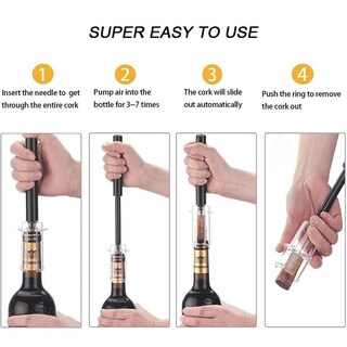 Foto 3 | Foto 3 | Set Abridor De Vino Sulypo Con Bomba De Presión De Aire Con Cortador De Aluminio - Venta Internacional.