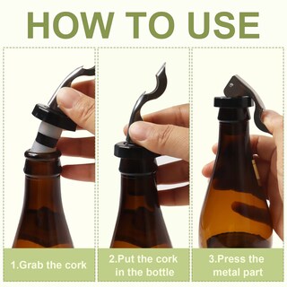 Foto 3 | Foto 3 | Tapón De Silicona Para Botellas Wine Stoppers Hapy Shop  6 Unidades - Venta Internacional.