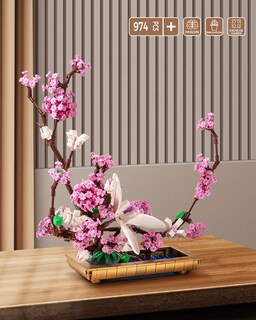 Foto 3 | Foto 3 | Set De Bloques De Construcción Dovob Decor Lila Bonsai Plant 974 Piezas - Venta Internacional.