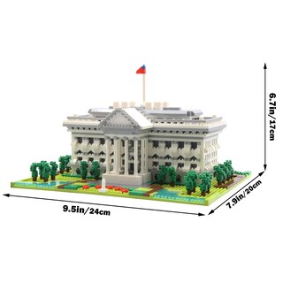 Foto 5 | Foto 5 | Conjunto De Bloques De Construcción De Rompecabezas 3d Dovob Architecture White House - Venta Internacional.