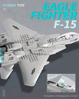 Foto 3 | Foto 3 | Set De Bloques De Construcción Dovob Military F-15 Eagle Fighter Jet - Venta Internacional.