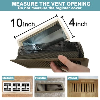 Foto 2 | Foto 2 | Filtro De Ventilación De Suelo Byewire Para El Hogar Filtros De Ventilación De 4 X 10 Pulgadas - Venta Internacional.