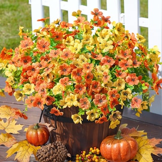 Foto 1 | Foto 1 | 12 Paquetes De Flores De Crisantemos Artificiales De Otoño Y Otoño Para Exteriores - Venta Internacional.