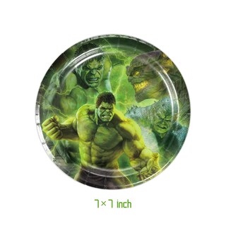 Foto 2 | Foto 2 | Paquete De 40 Artículos Para Fiestas Gysixgaosu Hulk Con 20 Platos Y Servilletas - Venta Internacional.