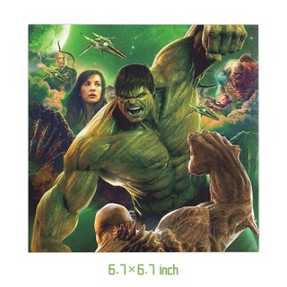 Foto 3 | Foto 3 | Paquete De 40 Artículos Para Fiestas Gysixgaosu Hulk Con 20 Platos Y Servilletas - Venta Internacional.
