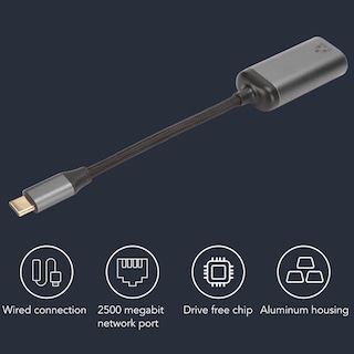Foto 7 | Foto 7 | Adaptador Usb C A Ethernet Acogedor De 2 5 Gbps Para Windows Android - Venta Internacional.