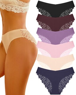 Foto 1 | Foto 1 | Bikini Sth Big Cheeky Lace No Show Para Mujer Paquete De 6 Unidades - Venta Internacional.