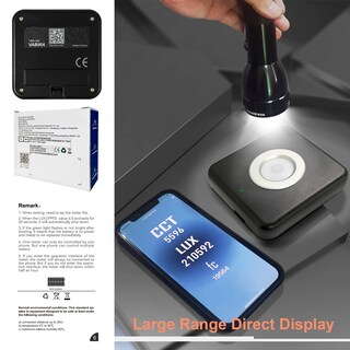 Foto 5 | Foto 5 | Medidor De Luz Vabira Vbr-300 Lux Cct De Temperatura De Color - Venta Internacional.