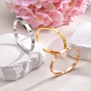 Foto 4 | Foto 4 | Brazalete Mprainbow Con Circonita Cúbica Love Chapada En Oro De 18 Quilates - Venta Internacional.
