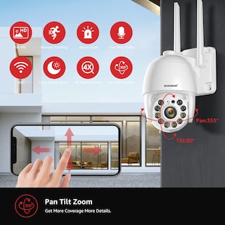 Foto 3 | Foto 3 | Cámara De Seguridad Boavision Outdoor Wifi Ip 1080p Con Seguimiento De Movimiento - Venta Internacional.