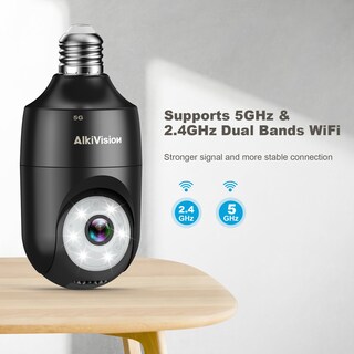 Foto 3 | Foto 3 | Cámara De Seguridad Alkivision 2k Bombilla Con Detección De Movimiento De 360° - Venta Internacional.