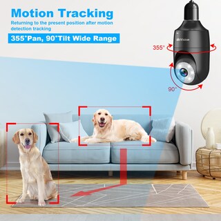 Foto 4 | Foto 4 | Cámara De Seguridad Alkivision 2k Bombilla Con Detección De Movimiento De 360° - Venta Internacional.