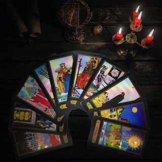 Foto 2 | Foto 2 | Cartas De Tarot Smoostart 78 Con Guía Holográfica Para Contar El Futuro - Venta Internacional.