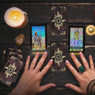 Foto 3 | Foto 3 | Cartas De Tarot Smoostart 78 Con Guía Holográfica Para Contar El Futuro - Venta Internacional.