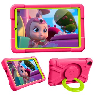 Foto 7 | Foto 7 | Funda De Tableta Akabeila Para Samsung Galaxy Tab A 8.4 T307 Rosa Rojo+verde Hierba - Venta Internacional.