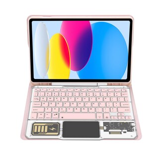 Foto 5 | Foto 5 | Funda De Teclado Para Samsung Galaxy Tab S6 Lite 10.4 2022/2020 Rosa - Venta Internacional.