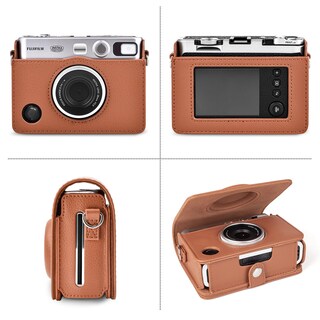 Foto 2 | Foto 2 | Funda Para Cámara Rieibi Instax Mini Evo Vintage Piel Sintética Color Marrón - Venta Internacional.